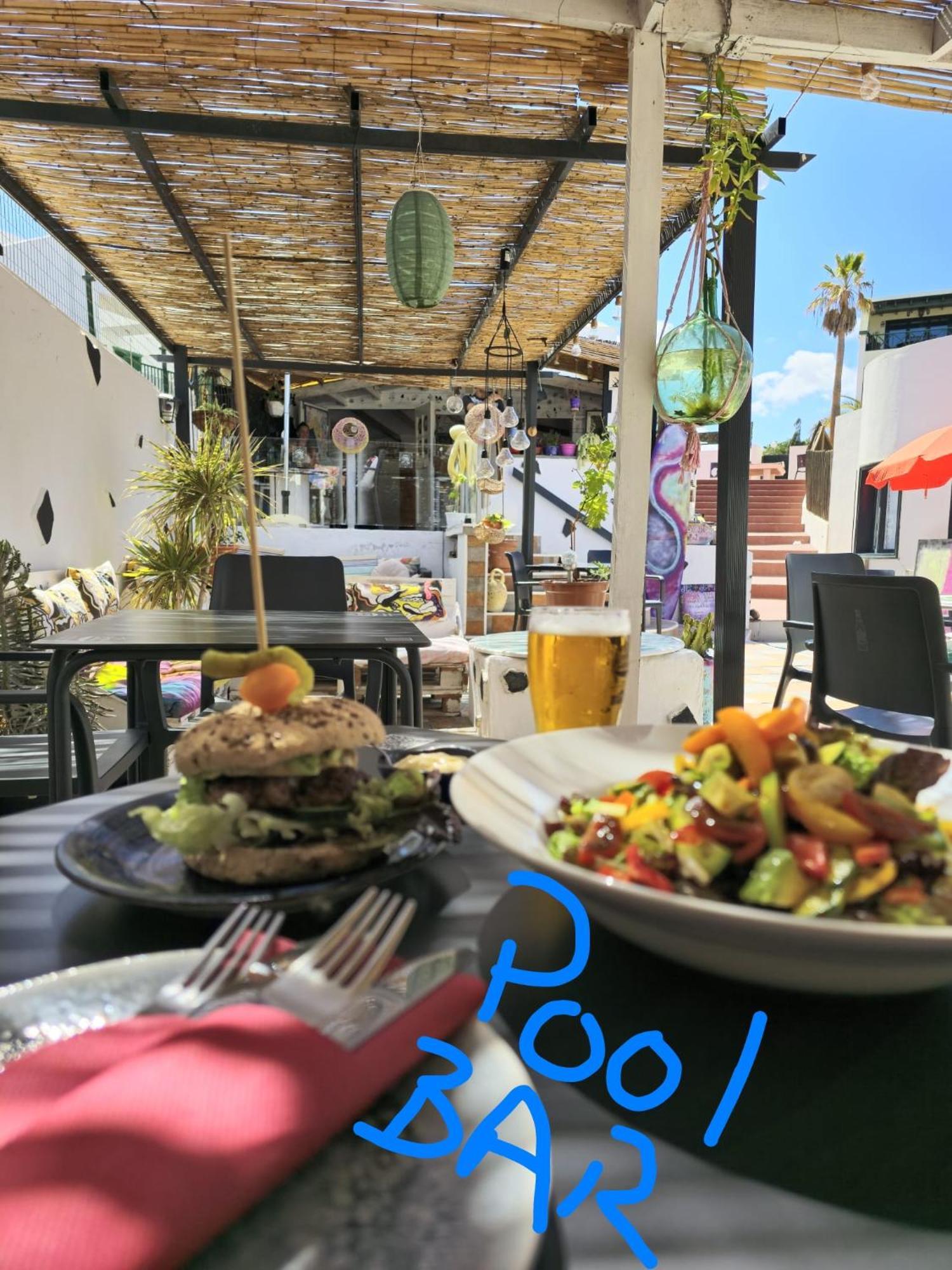 Bungalow Goa Pool View, Playa Roca Residence Sea Front Access - Free Ac - Wifi Costa Teguise Exterior foto